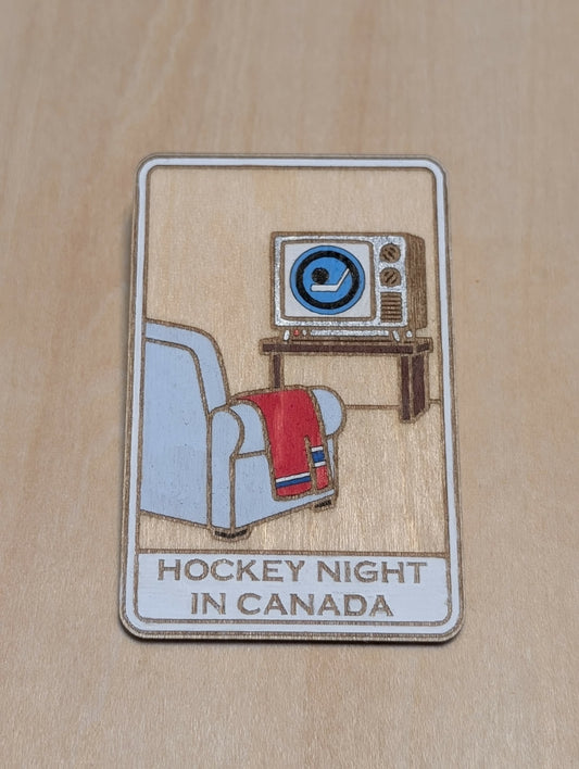 Vintage Hockey Night in Canada Magnet - 1952 - 1998