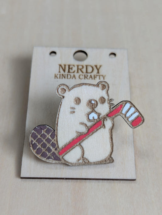 Hockey Beaver Pin