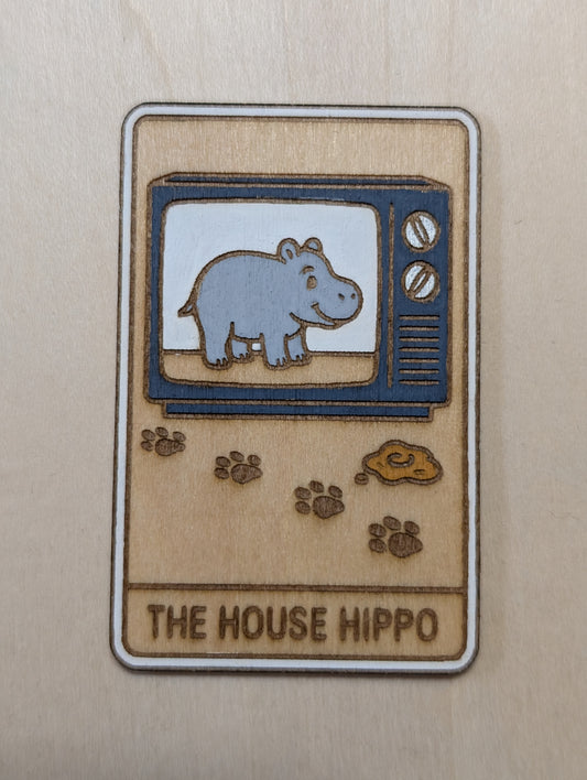 The House Hippo Tarot Magnet
