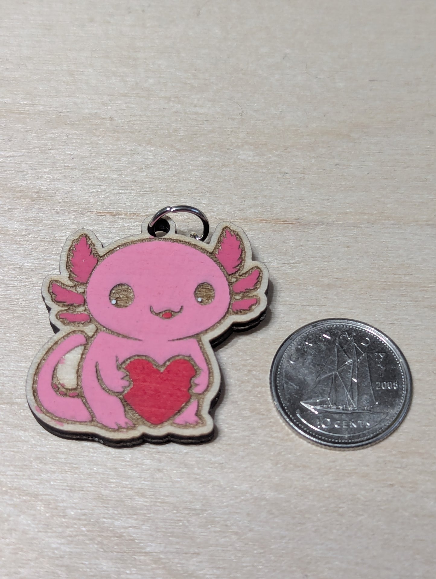 Pink Axolotl Dangles