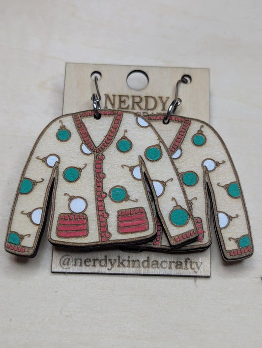 Ball Ugly Christmas Sweater Dangles