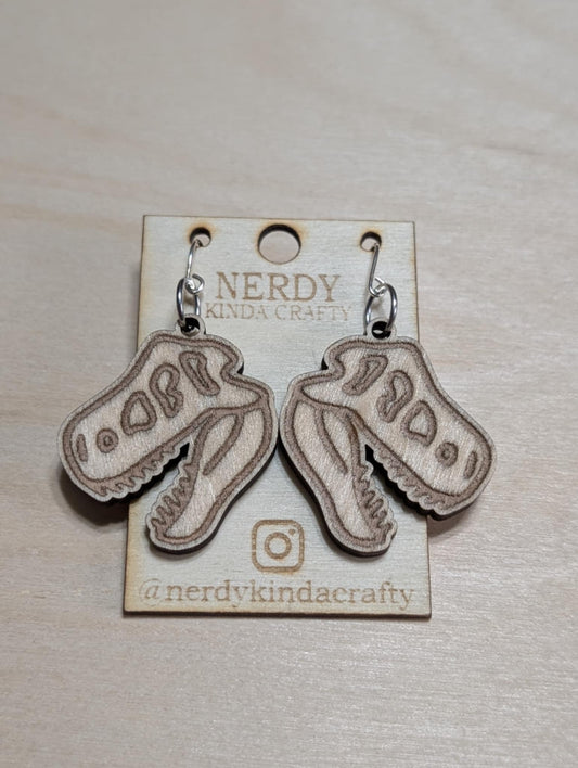 T-Rex Skull Dangles
