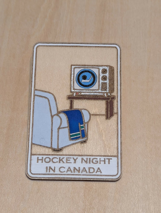 Vintage Hockey Night in Canada Magnet - 1952 - 1998