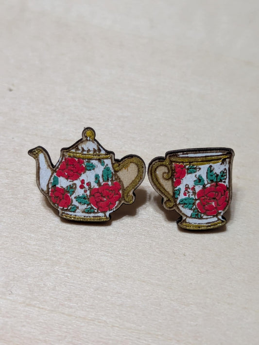 Tea Cup Studs