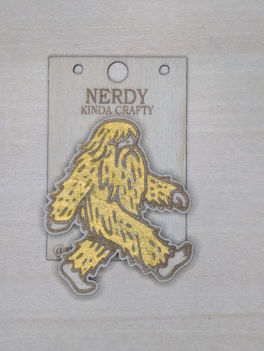 Golden Sasquatch Magnet