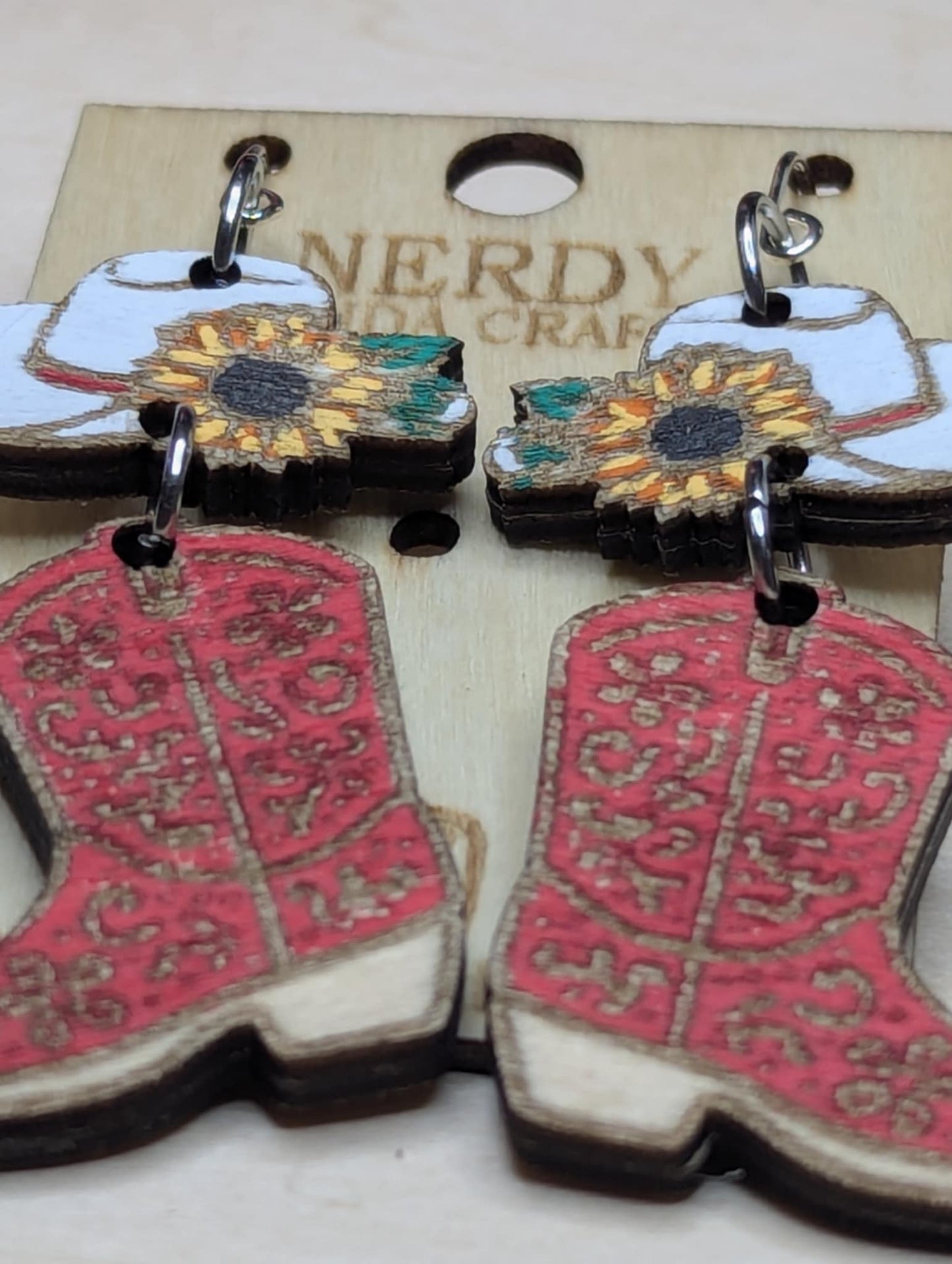 Cowgirl Boot and Hat Dangles