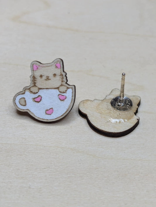 Tea Cup Kitten Studs