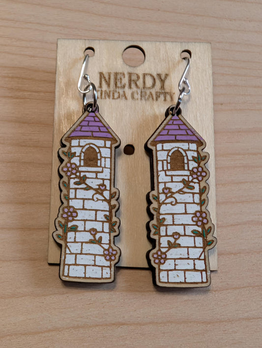 Purple Fantasy Tower Dangles