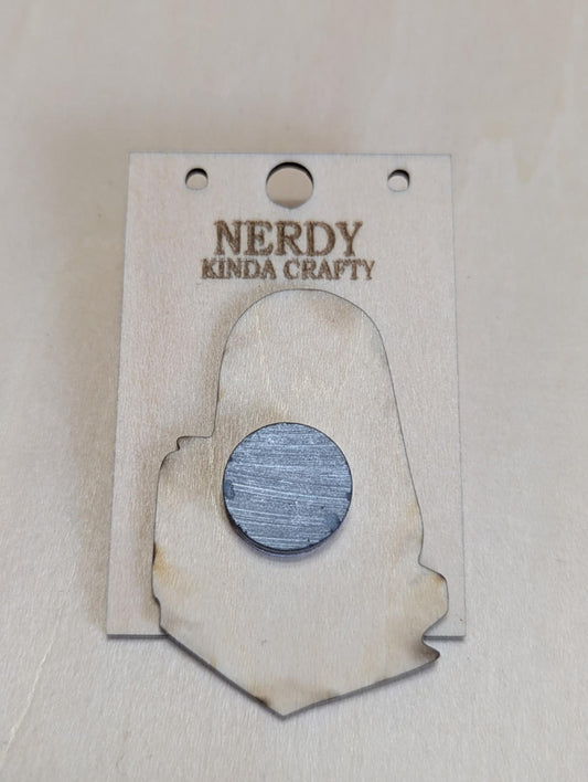 Ghost Sitting on Books Magnet