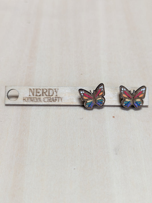 Pride Butterfly Studs