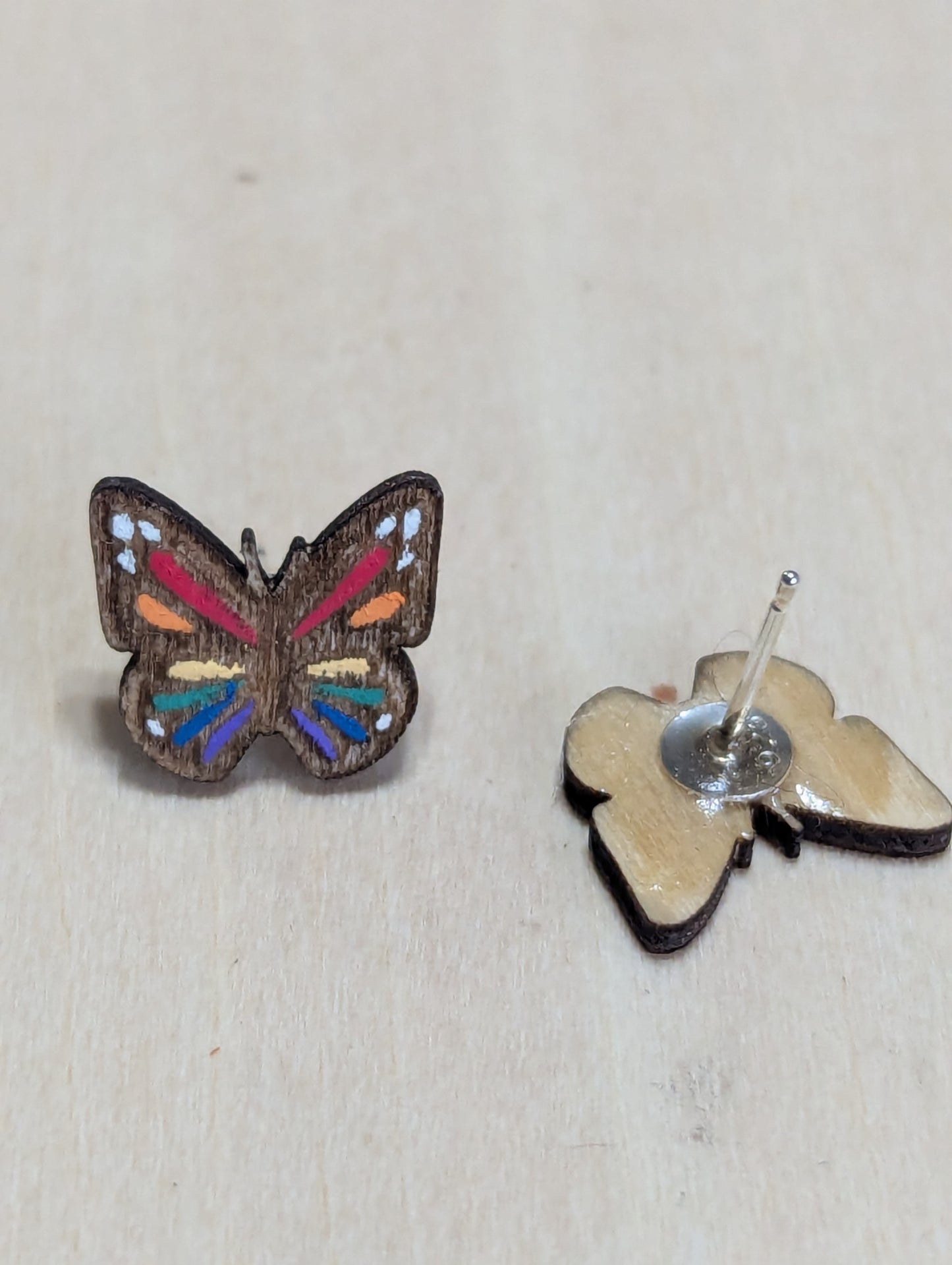 Pride Butterfly Studs