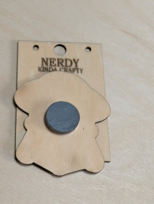 Girl Reading a Book Magnet