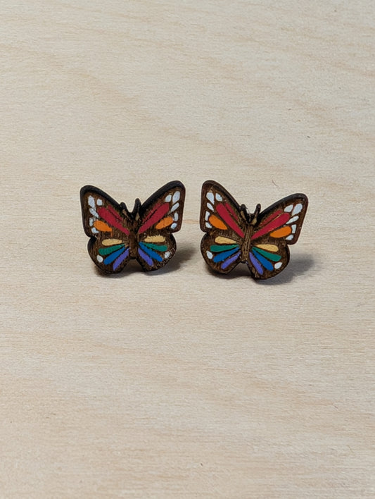 Pride Butterfly Studs
