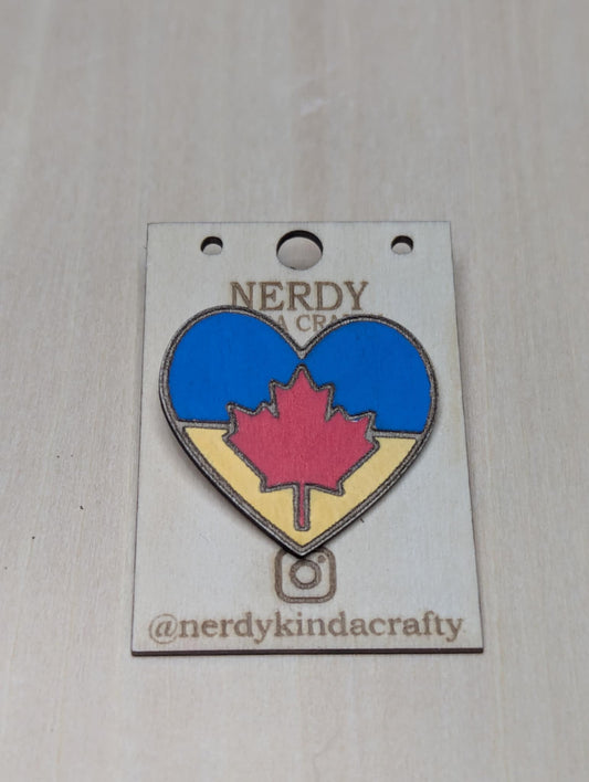 Canada Loves Ukraine Pin