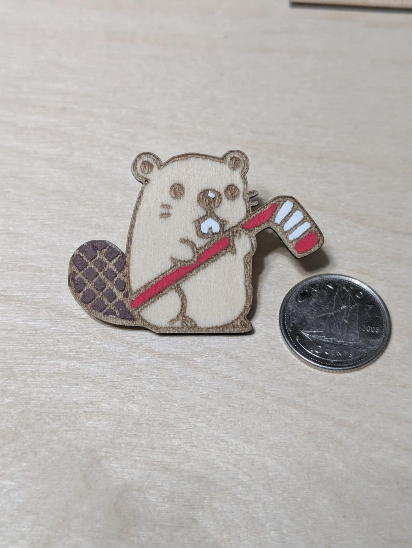 Hockey Beaver Pin