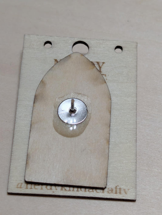 Fantasy Bookshelf Pin