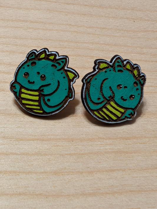 Green Dragon Studs