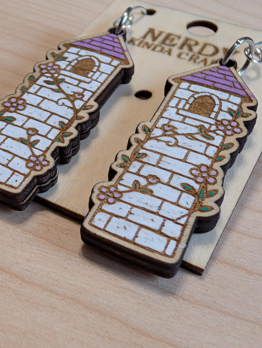 Purple Fantasy Tower Dangles