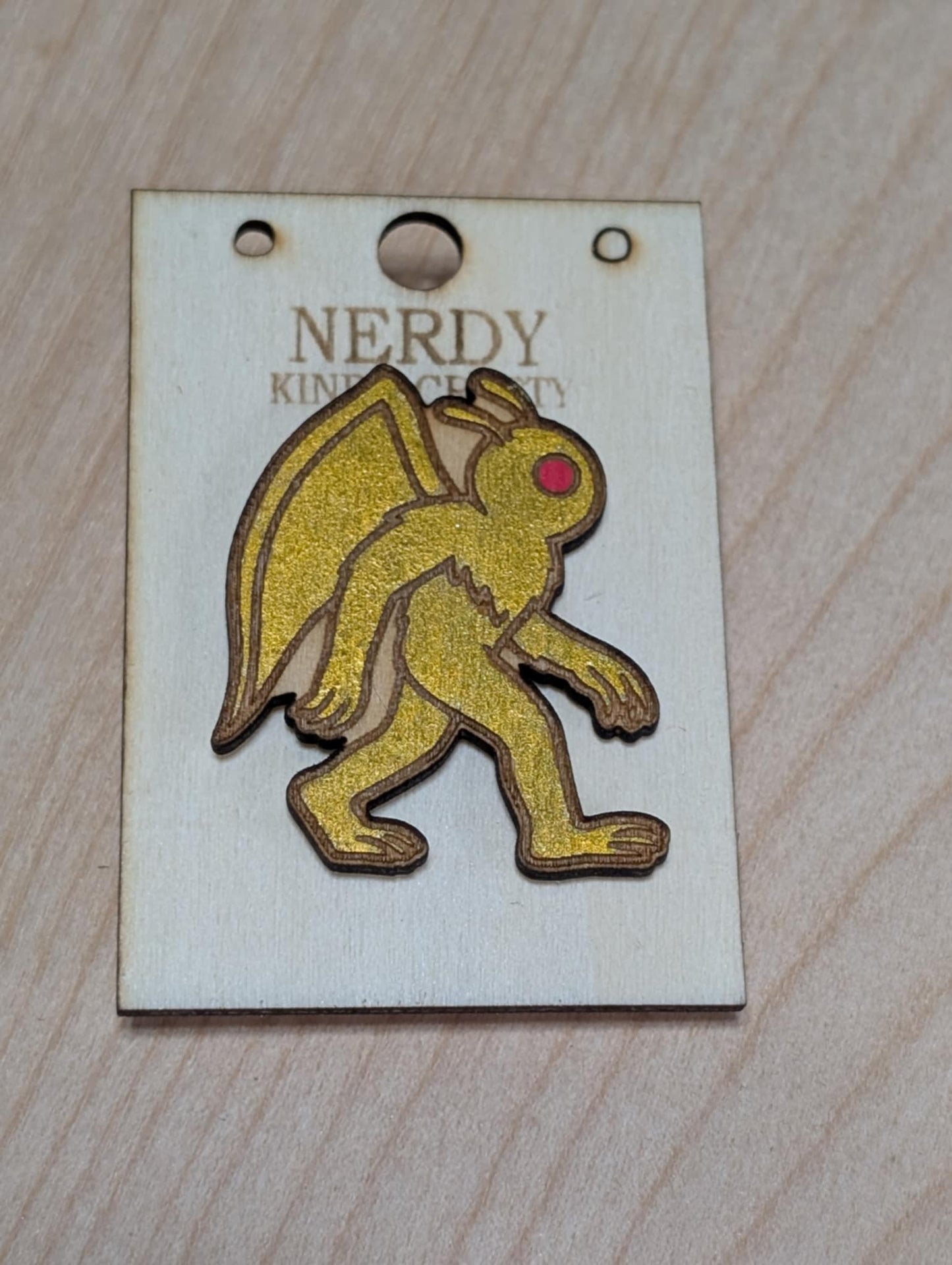 Golden Mothman Pin
