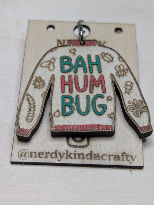 Bah Hum Bug Ugly Christmas Sweater Dangles