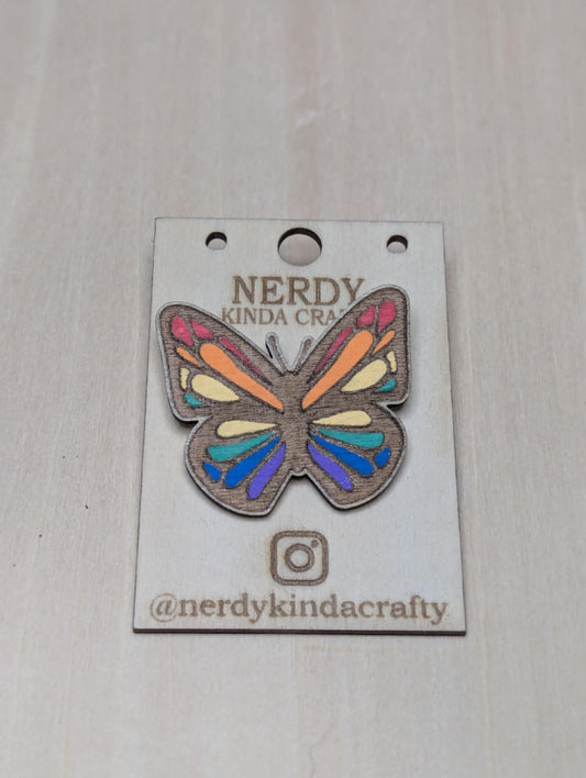 Rainbow Pride Butterfly Pin