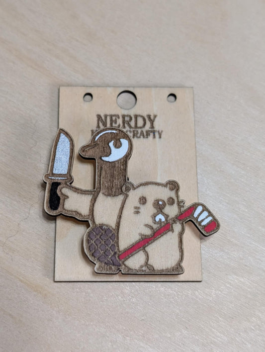 Goose and Beaver Magnet