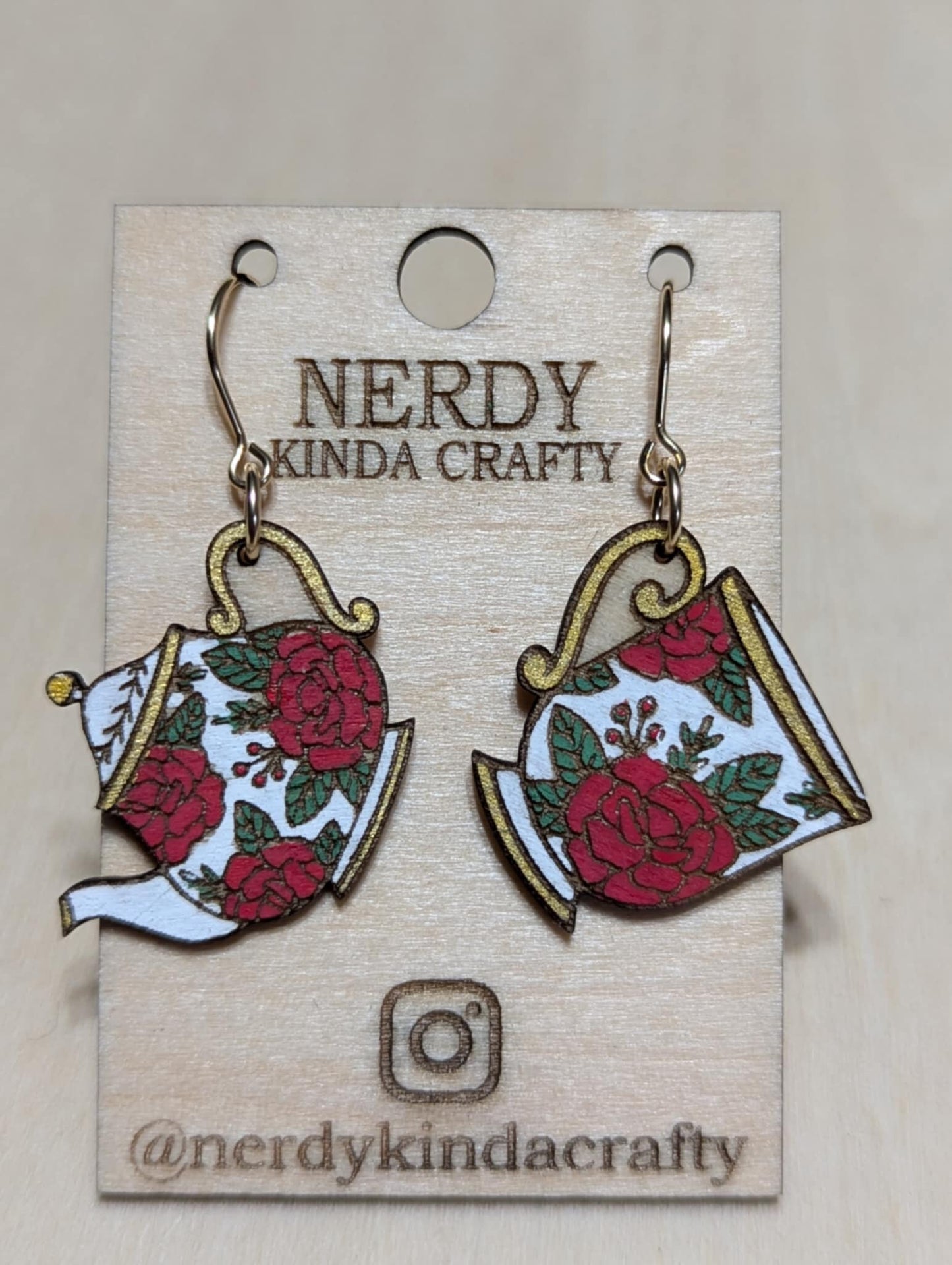 Tea Kettle and Cup Dangles