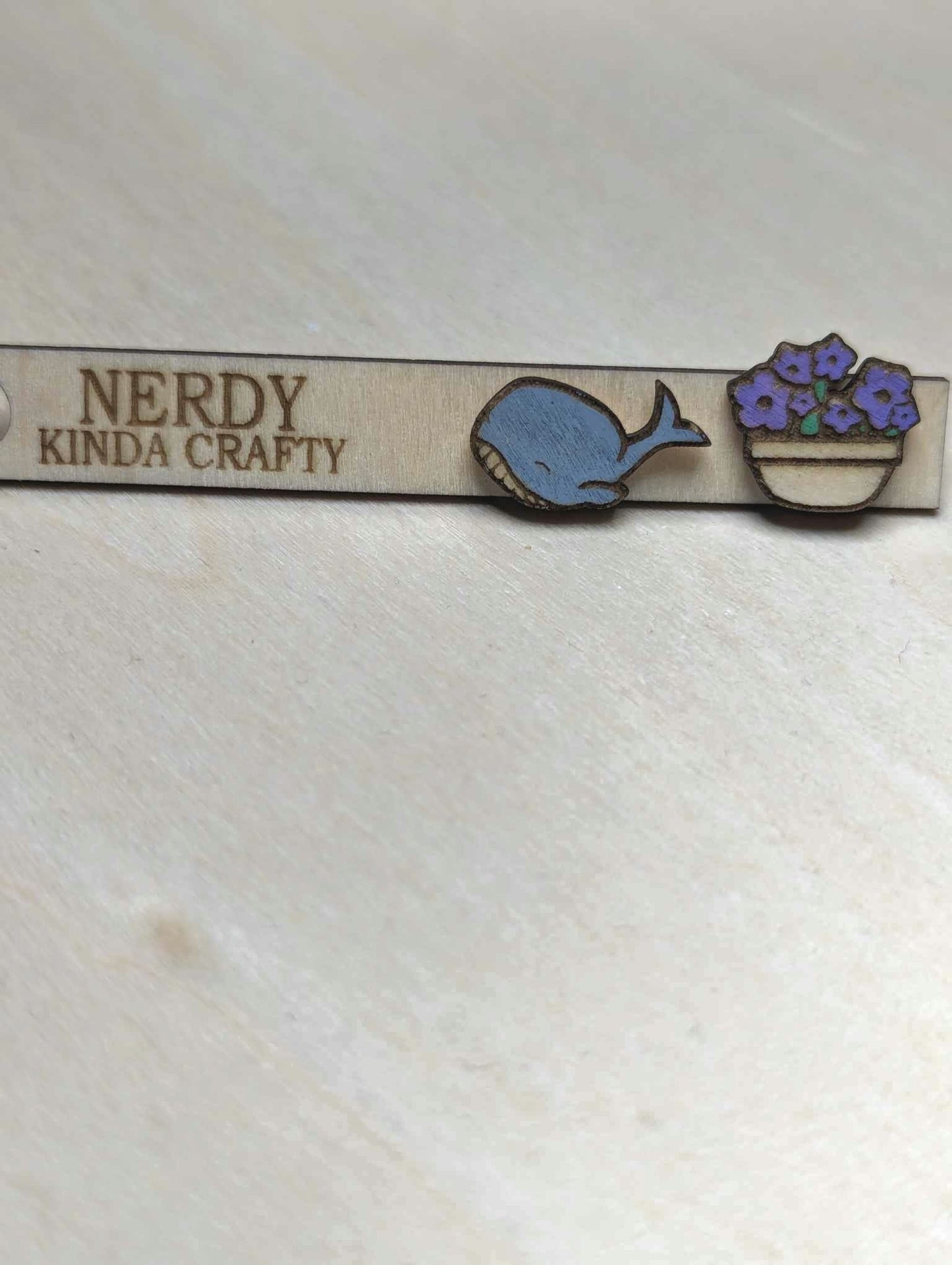 Whale and Petunia Studs