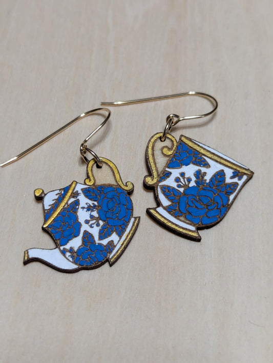 Tea Kettle and Cup Dangles