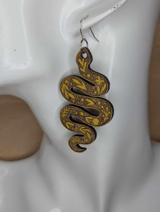 Floral Snake Dangles