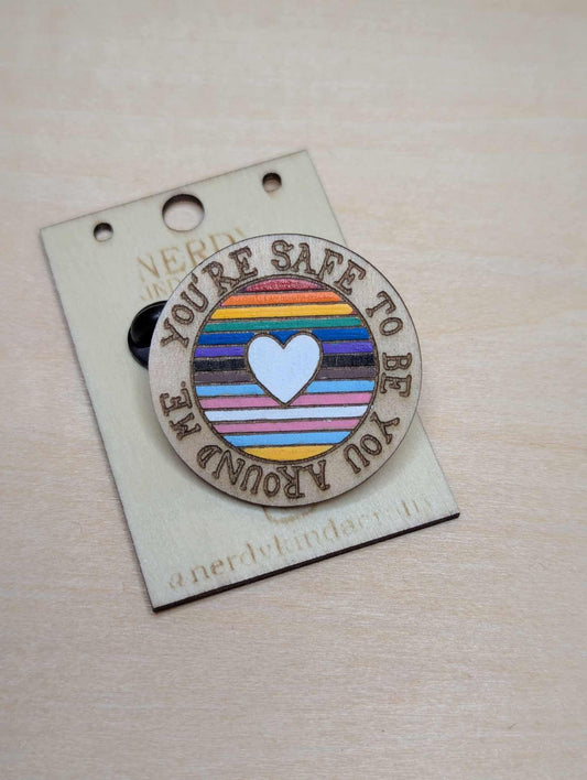 You Are Safe Pin