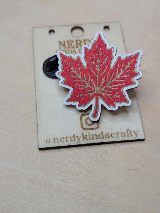 Canadian Leaf Pin