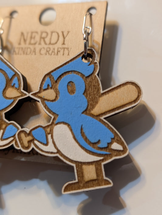 Baseball Blue Jay Dangles
