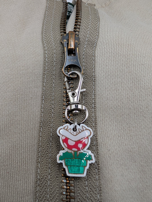Piranha Plant Zipper Pull