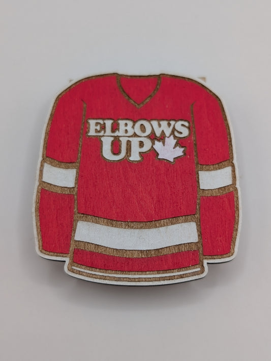 Elbows Up Jersey Magnet