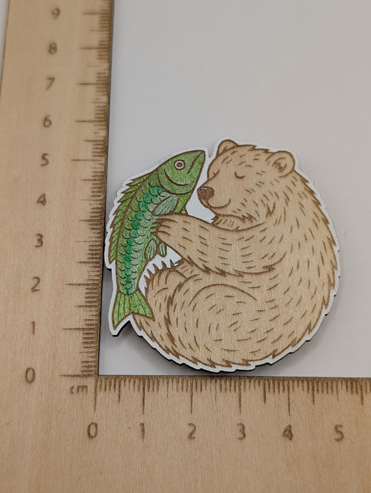 Ours avec aimant poisson