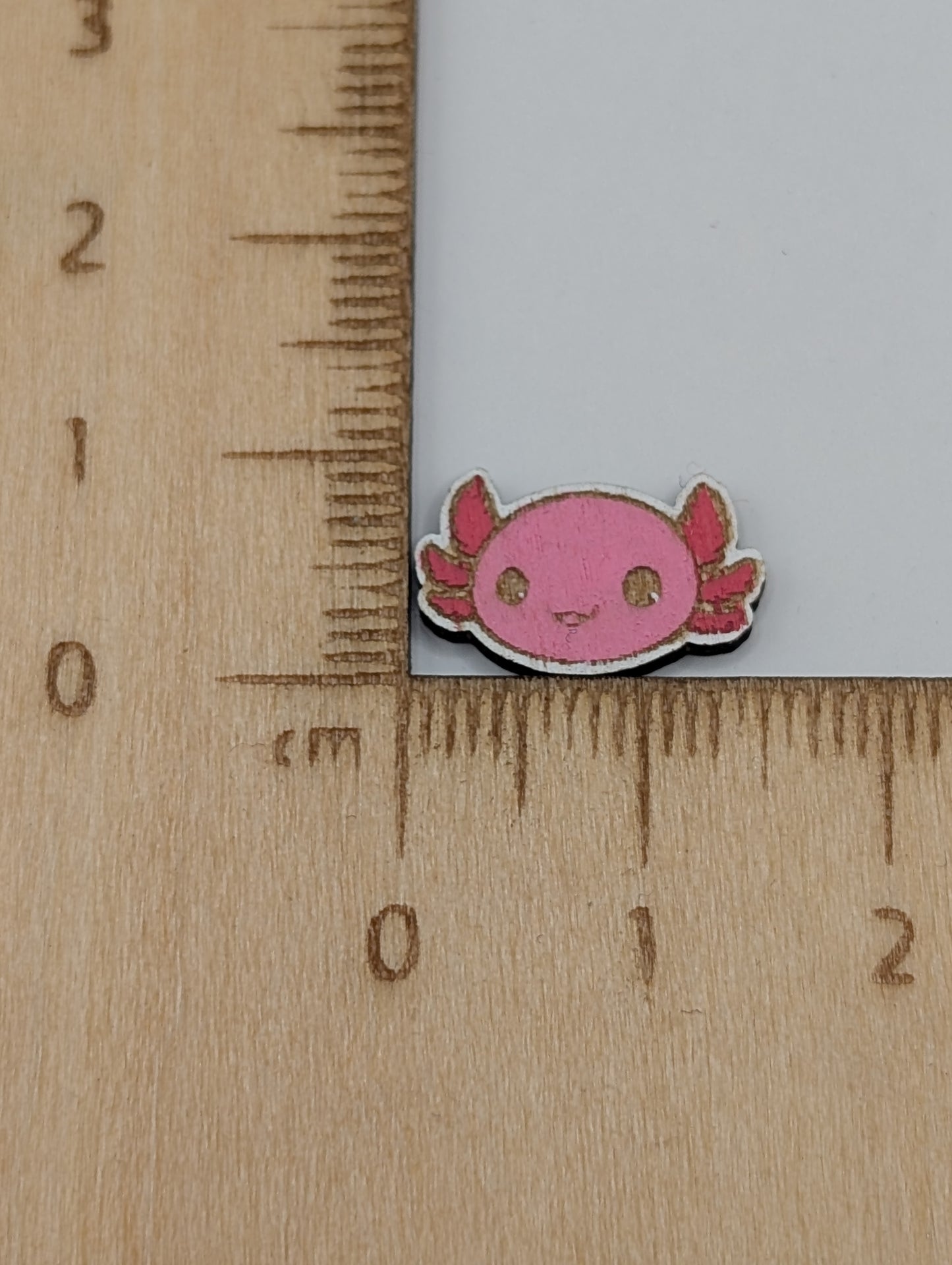Pink Axolotl Studs