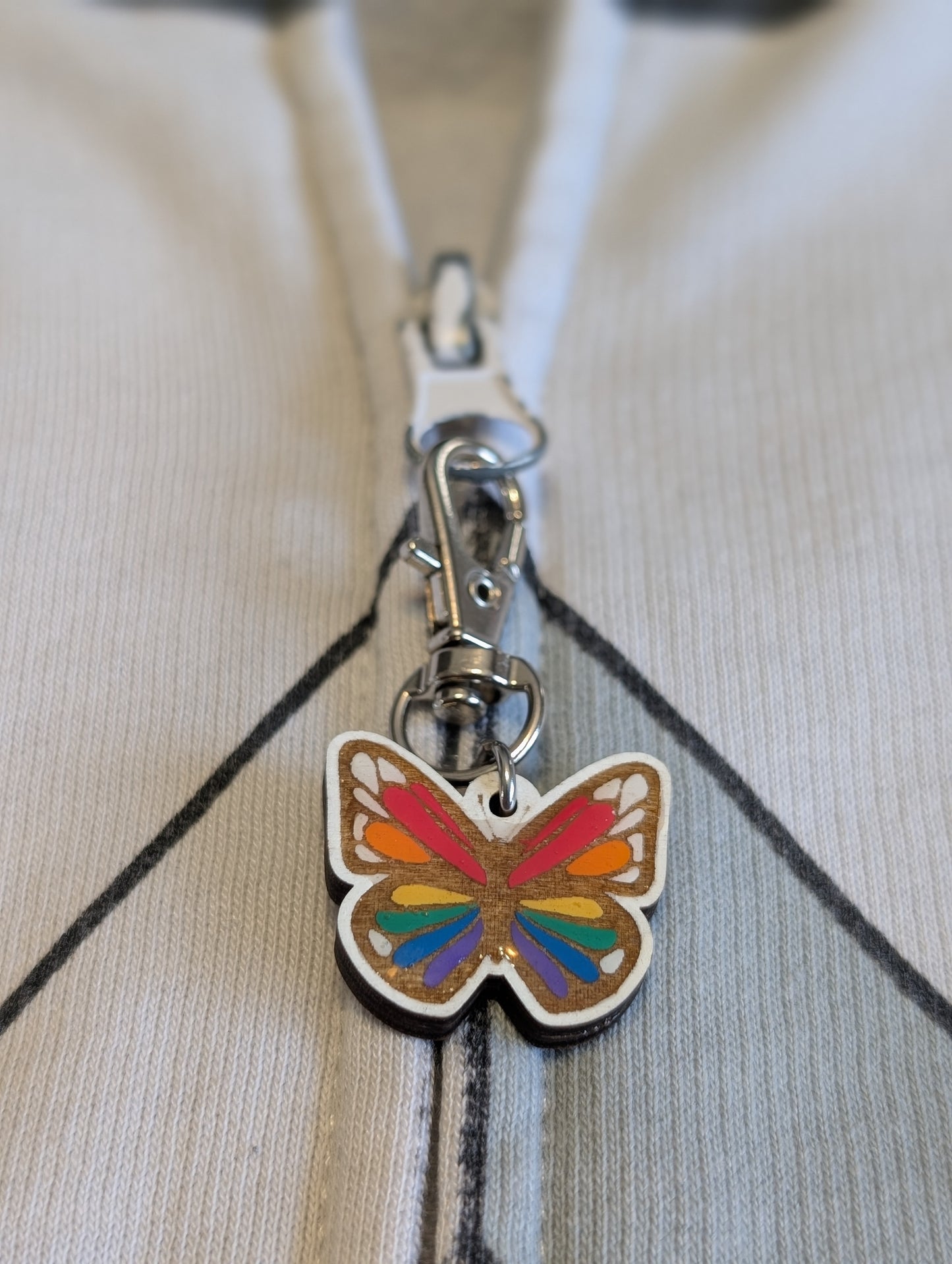 Pride Butterfly Zipper Pull