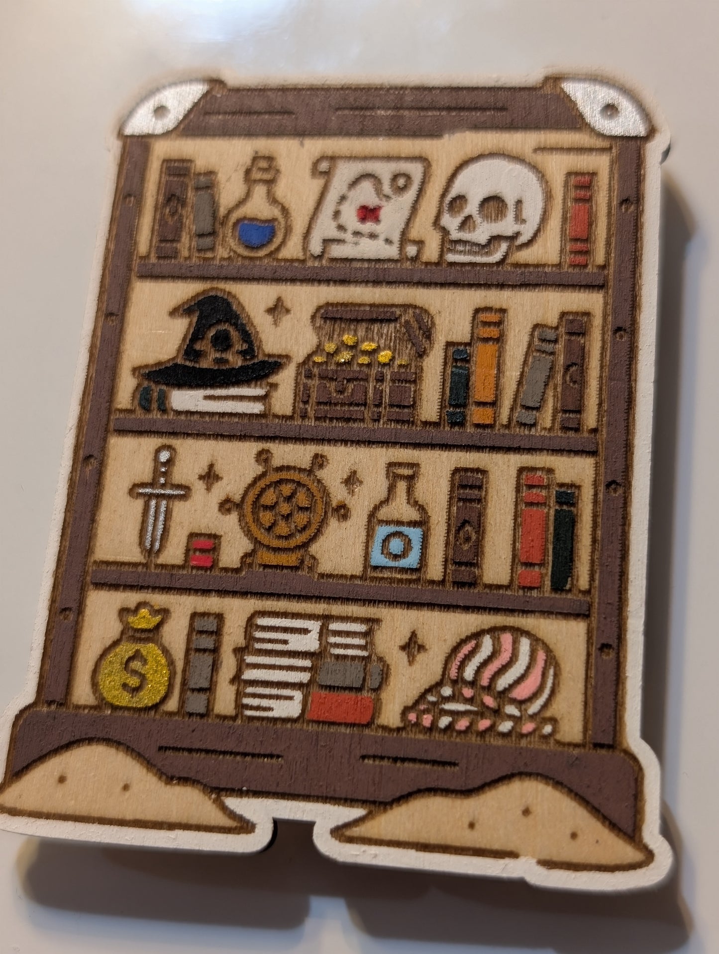 Pirate Bookshelf Magnet
