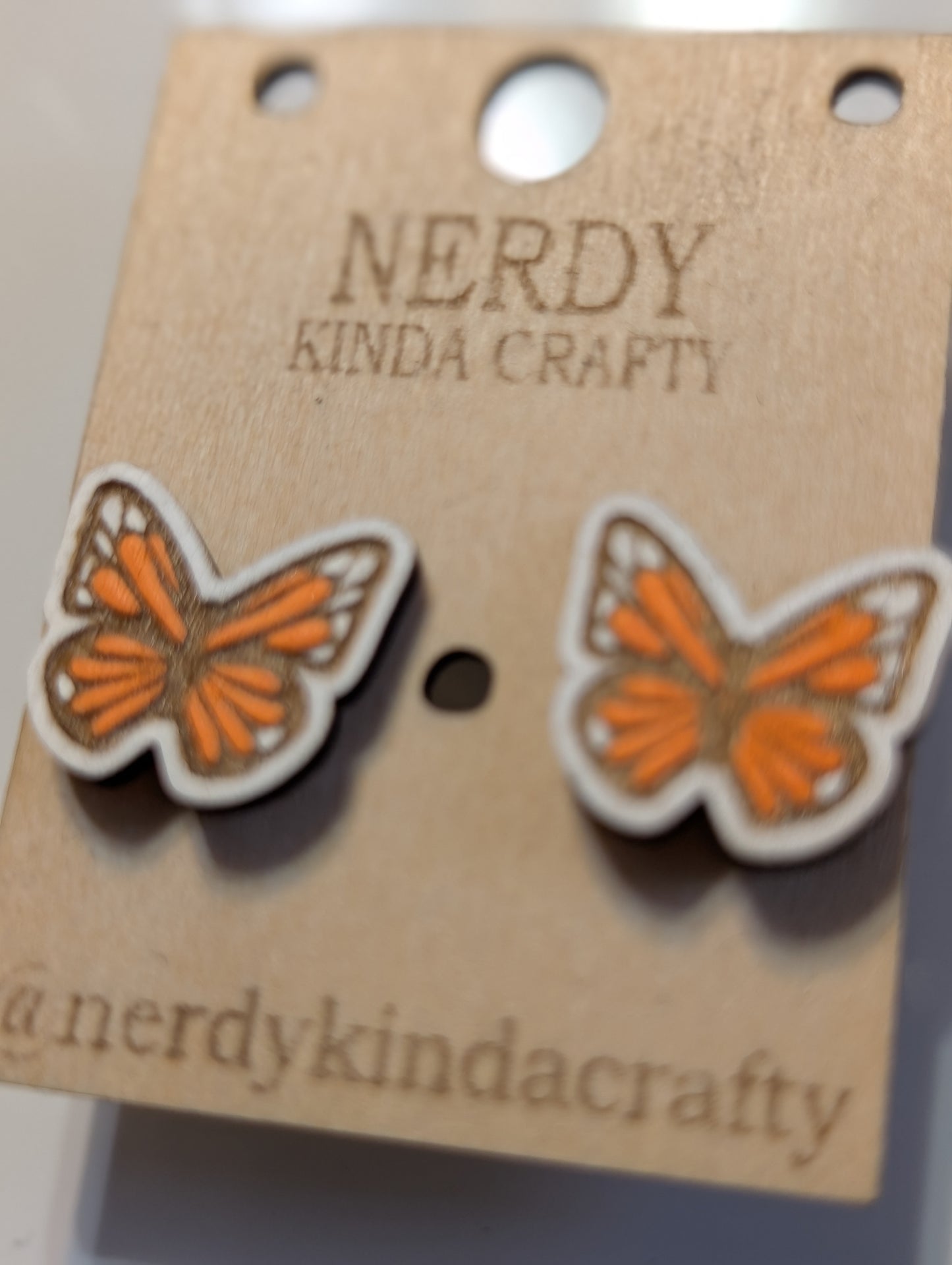 Monarch Butterfly Studs