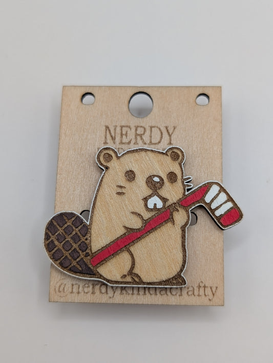 Épingle de castor de hockey