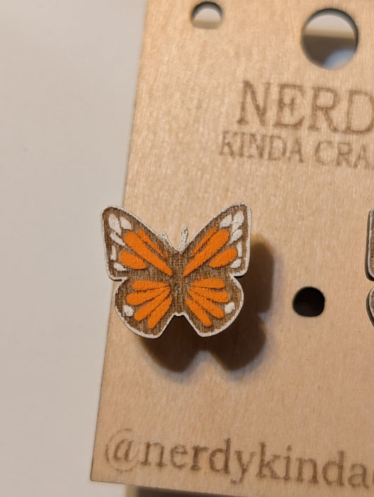 Monarch Butterfly Studs