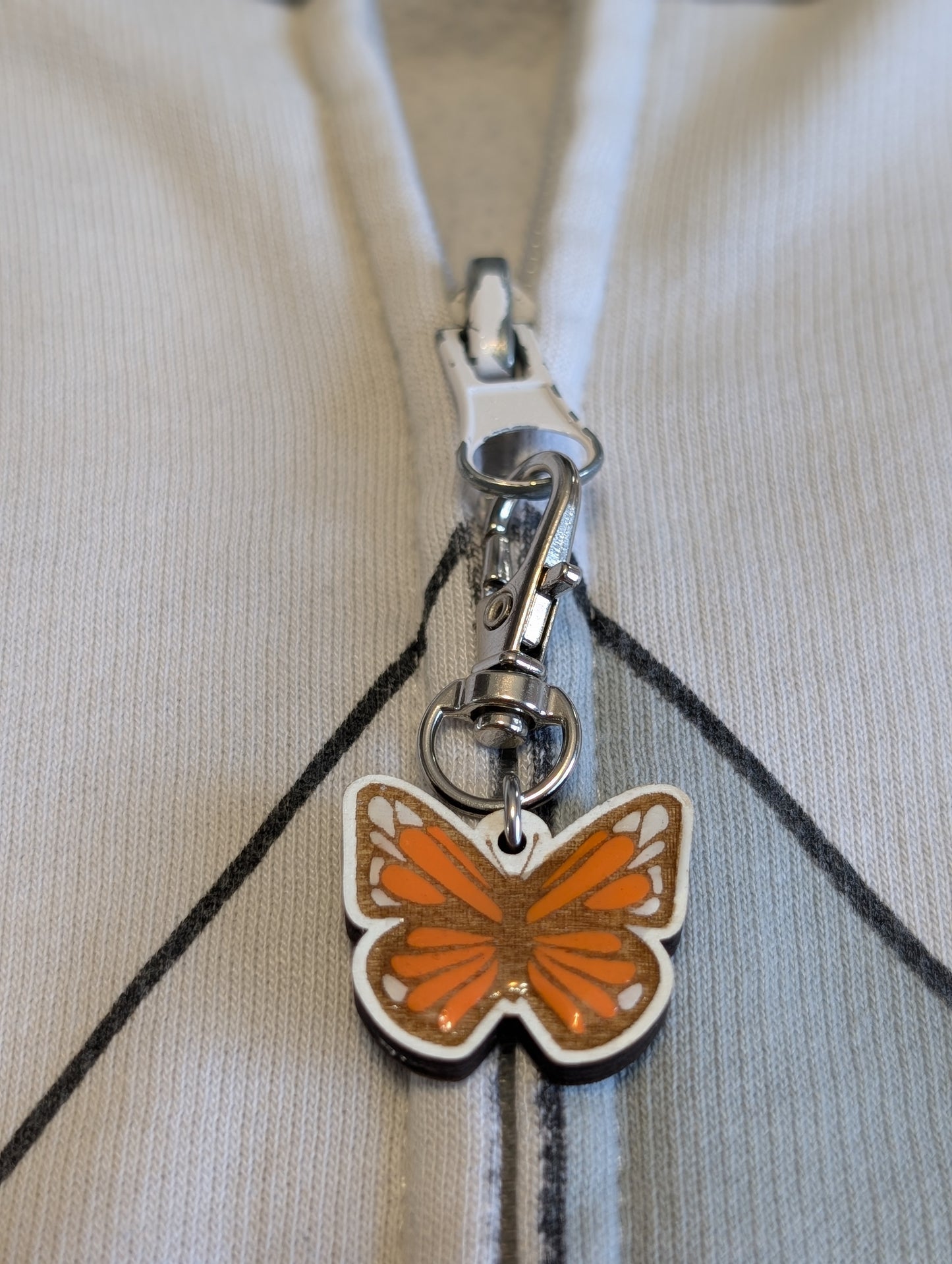 Monarch Butterfly Zipper Pull