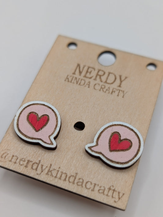 Clous d'oreilles Langage d'amour