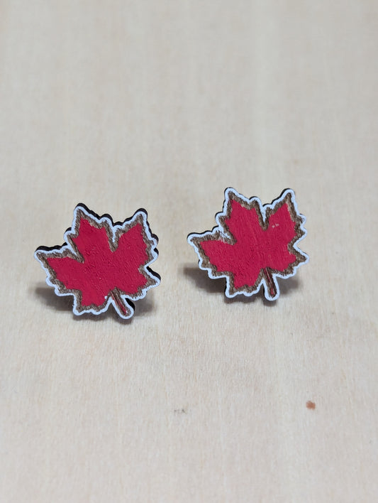 Canada Leaf Studs
