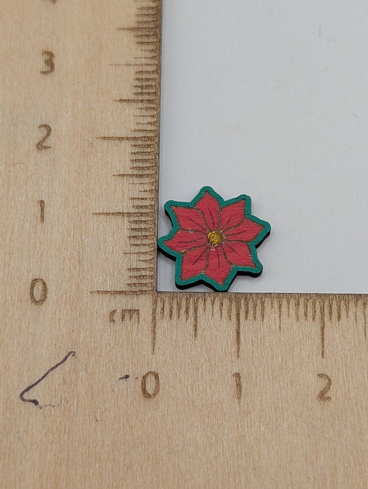 Poinsettia Studs