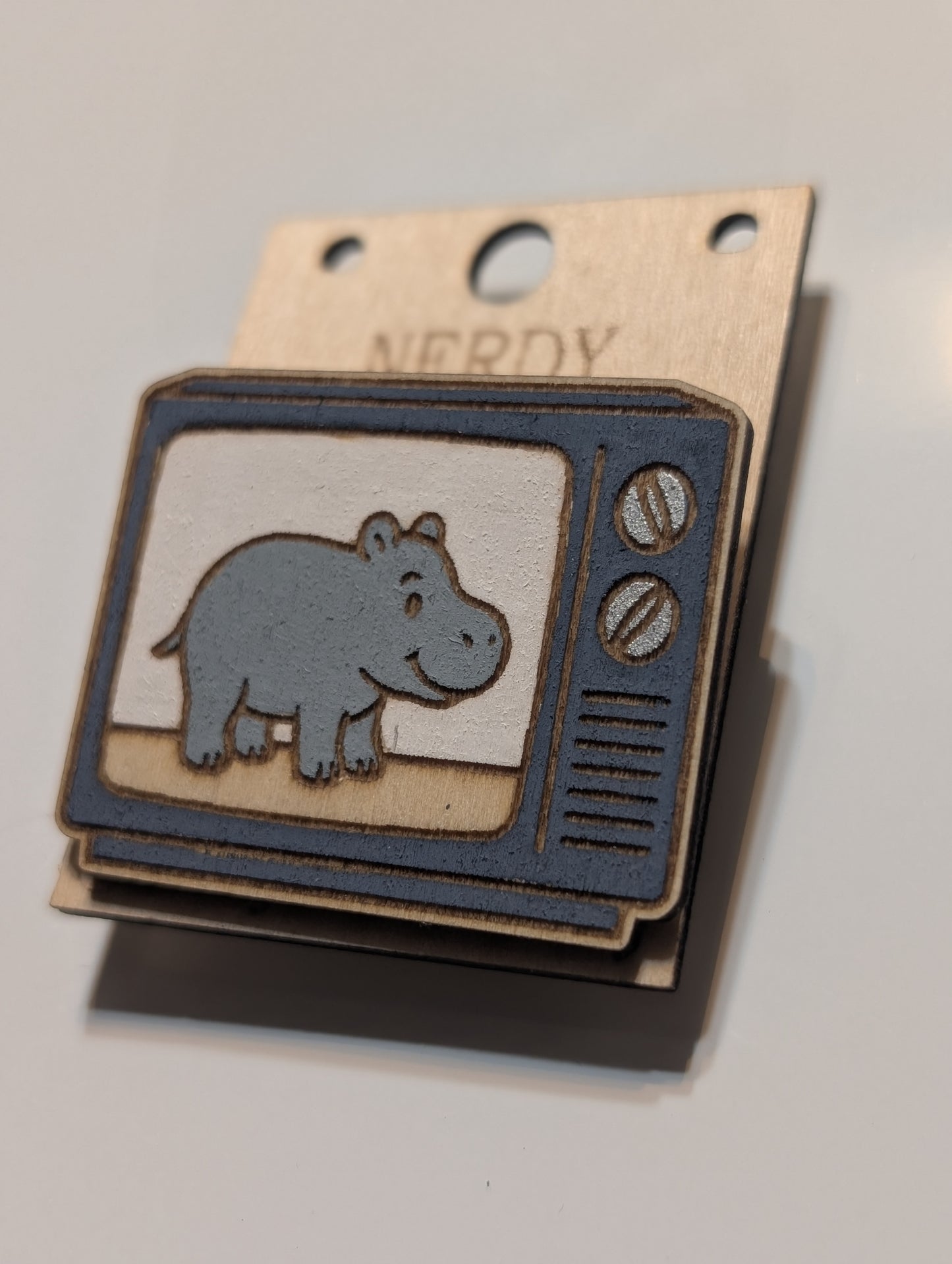 North American House Hippo Pin