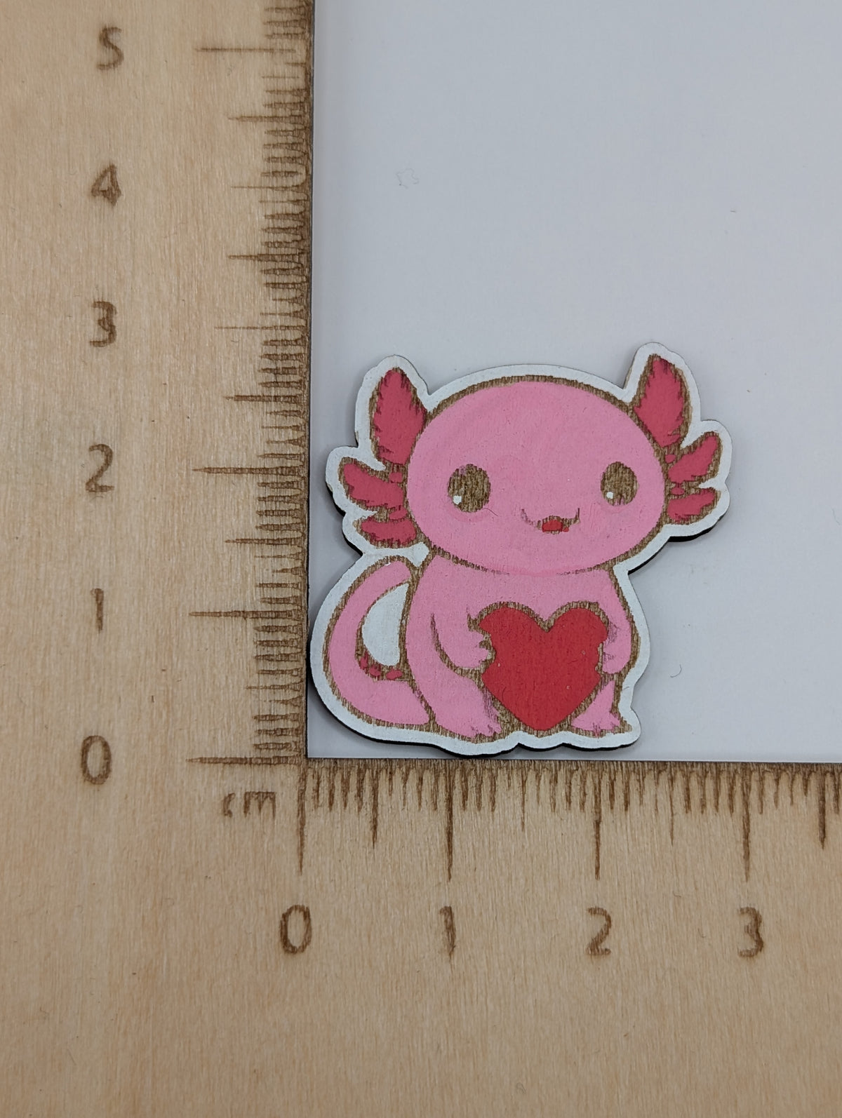 Pink Axolotl Pin