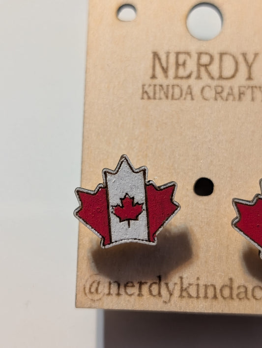 Canada Flag studs