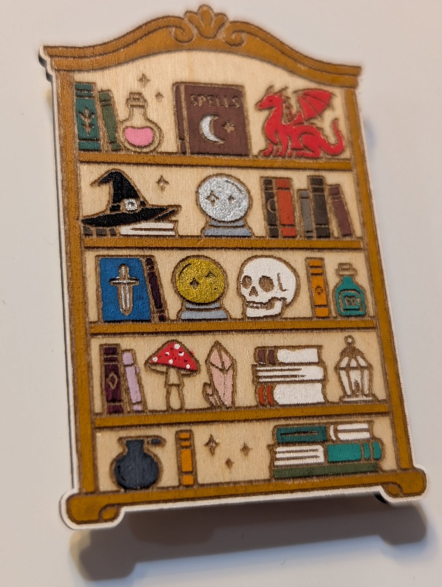 Fantasy Bookshelf Magnet